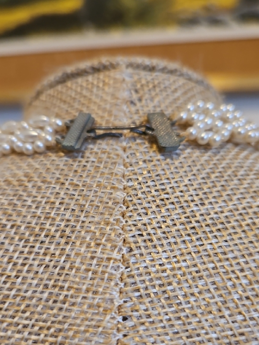 Faux Pearl Beaded Choker Necklace - Picture 4 of 4